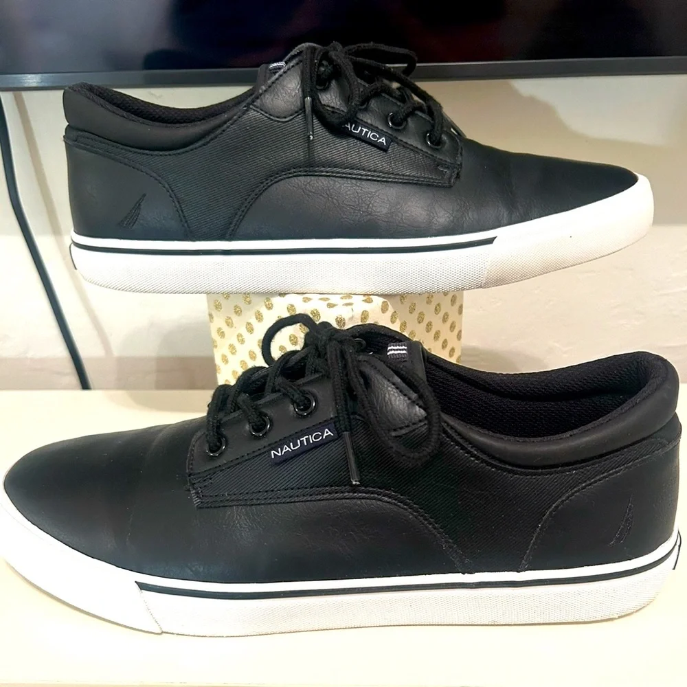 Nautica Men's Black Casual Sneakers